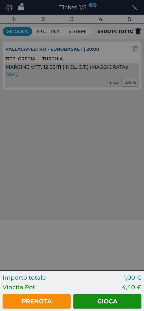 Confirm your bet on AdmiralBet and follow the ticket.
