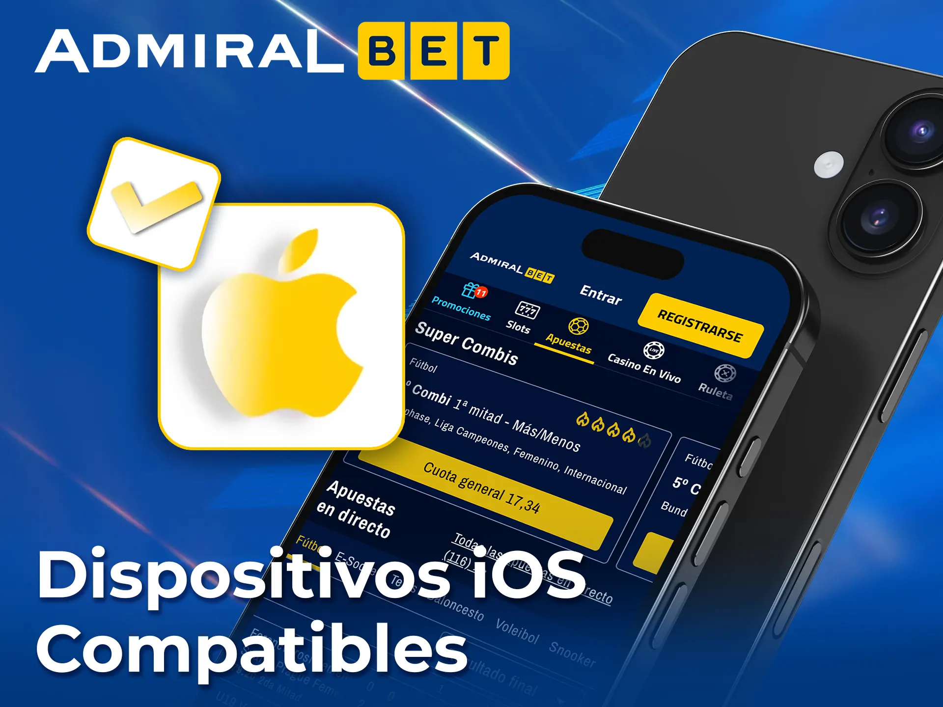 Comprueba la compatibilidad de tu iOS con AdmiralBet.