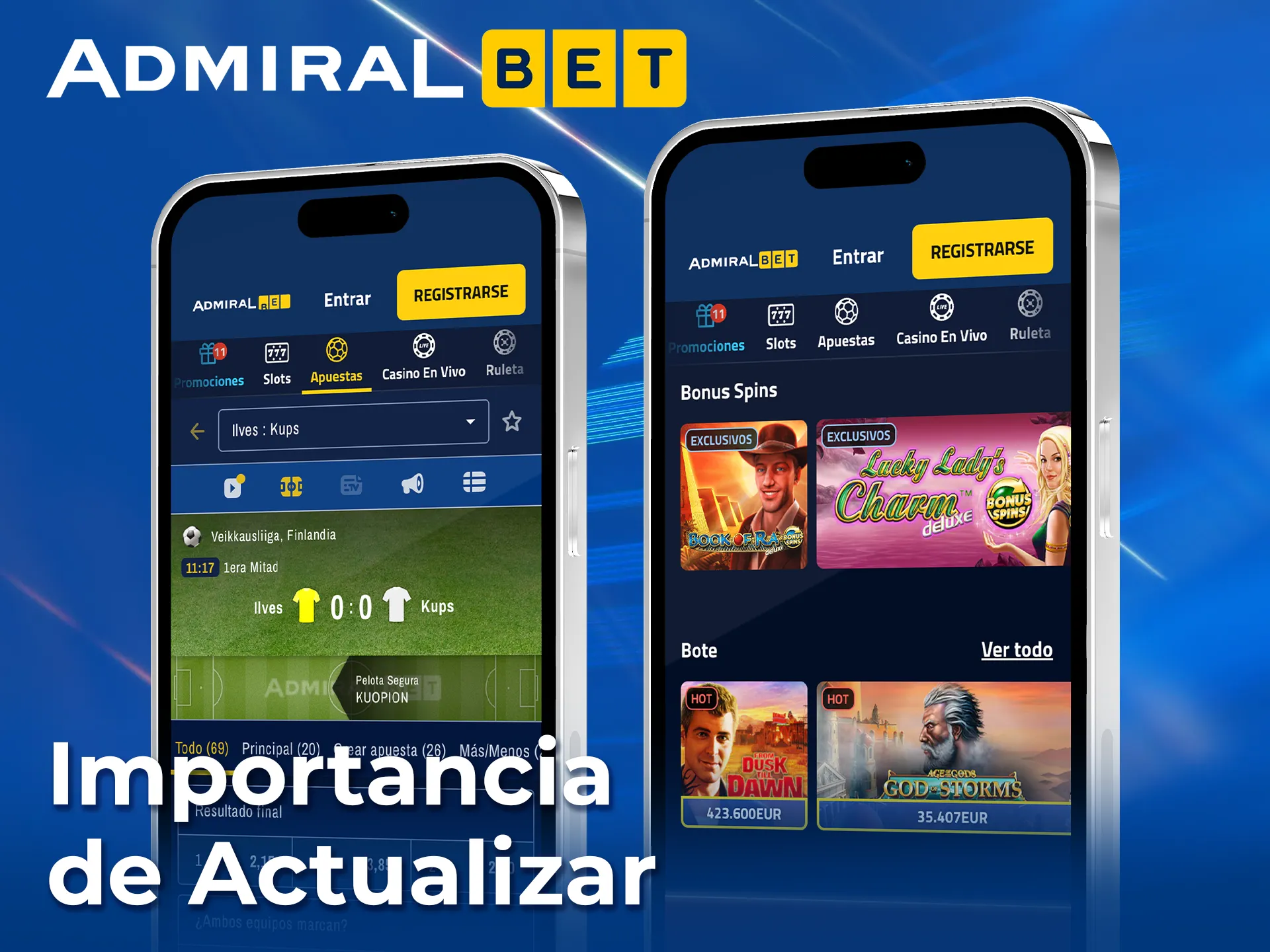 Descubre por qué es clave actualizar AdmiralBet.