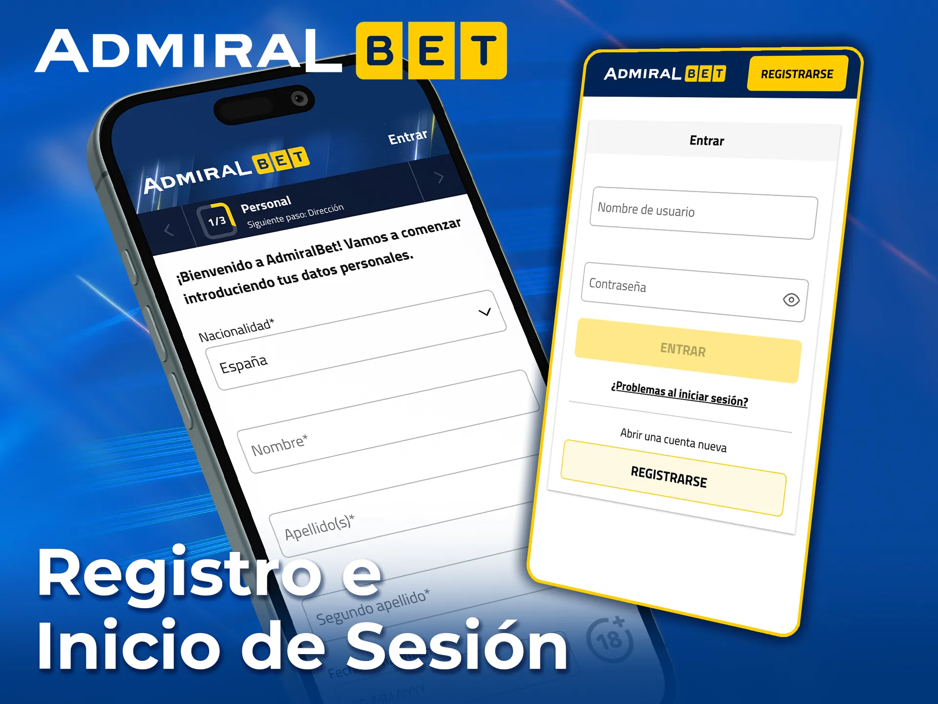 Aprende cómo registrarte fácilmente en la app de AdmiralBet.