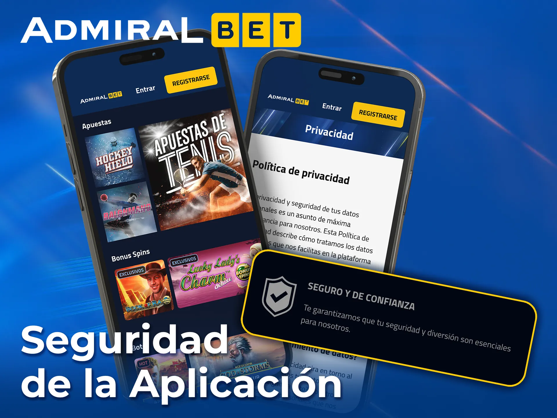 Juega seguro con la app oficial de AdmiralBet.