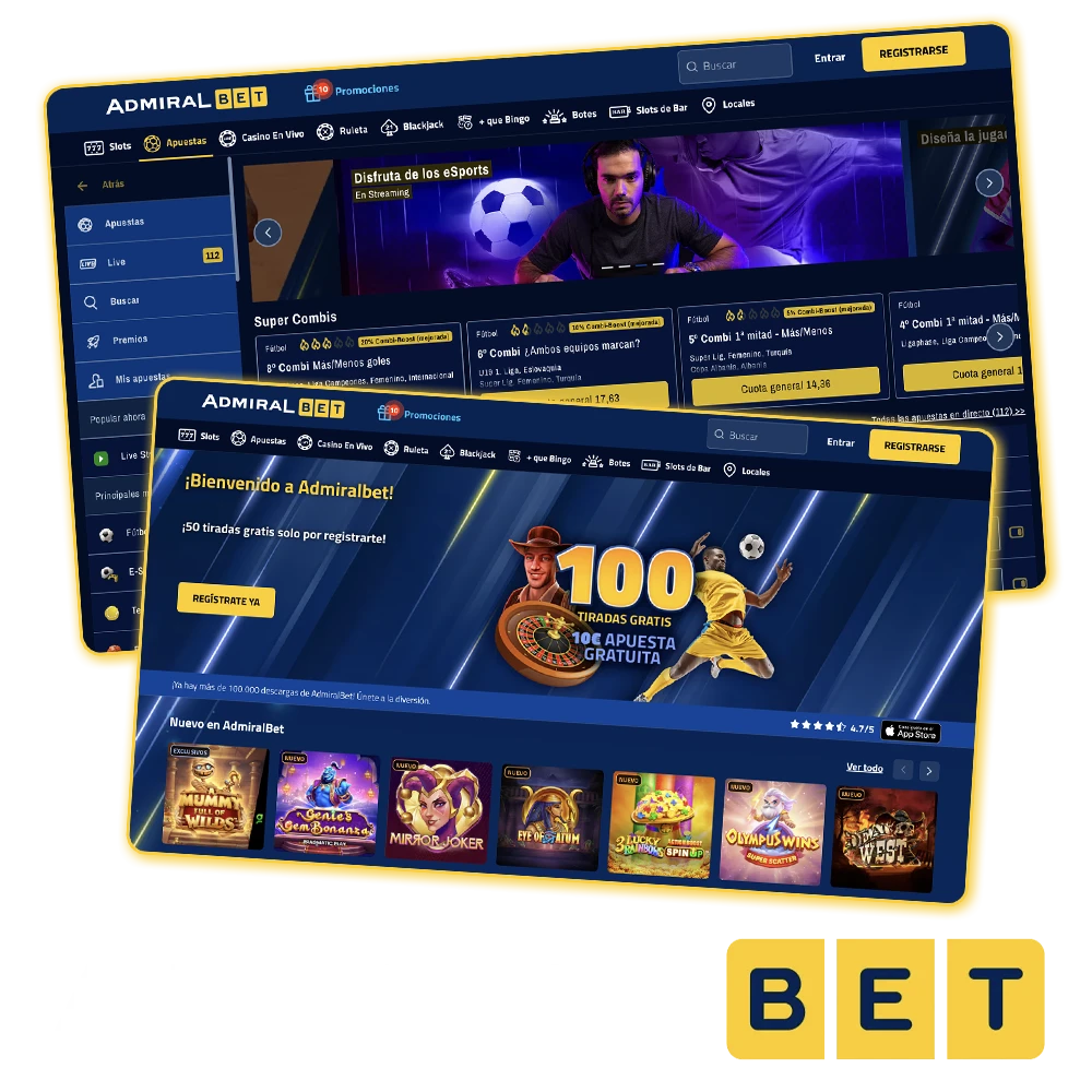 Juega ahora en AdmiralBet y gana premios increíbles.