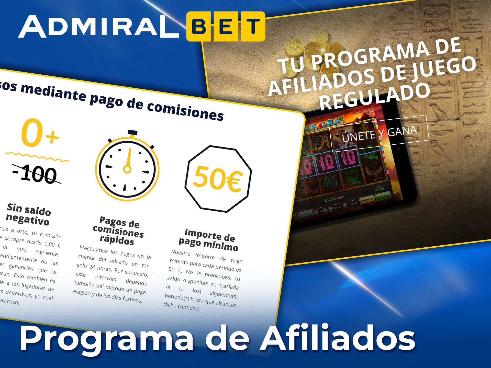 Promociona AdmiralBet y gana comisiones con nuestro programa.