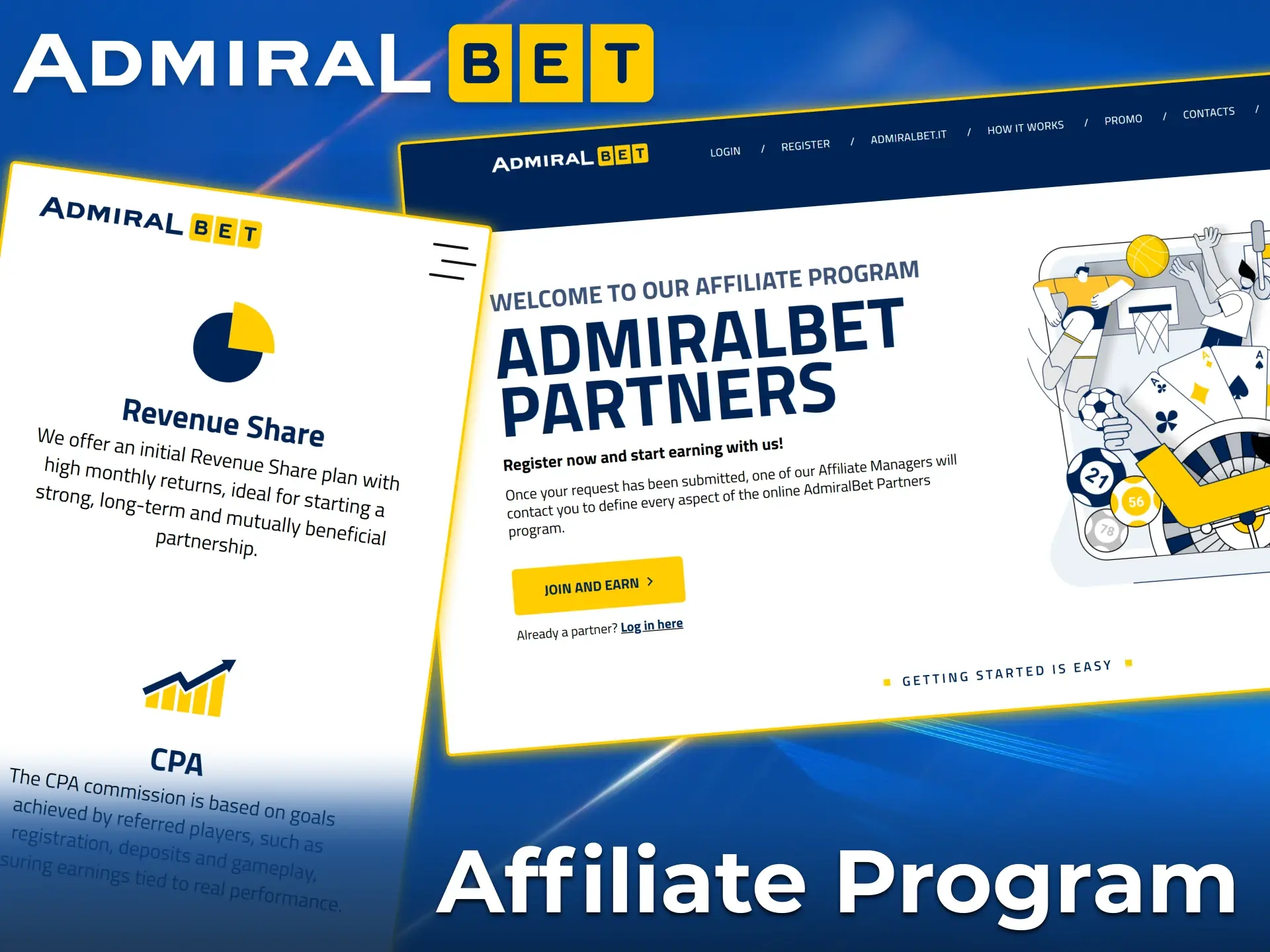 Join AdmiralBet’s affiliate network for support and performance.