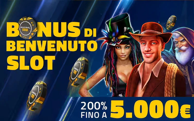AdmiralBet premia le slot Novomatic con bonus convertibile.